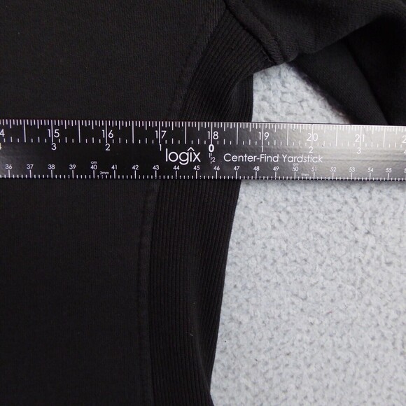 Zyia Active Hoodie Women's Large Black Hooded Sweatshirt Jacket Full Zip Long - Picture 8 of 11